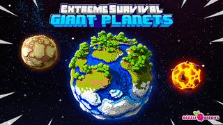 Thumbnail of the Minecraft Bedrock Marketplace product Extreme Überleben Riesenplaneten created by Razzleberries.
