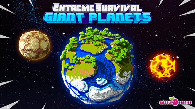 Thumbnail of the Minecraft Bedrock Marketplace product Extreme Survival Giant Planets created by Razzleberries.