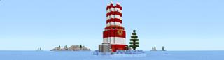 Panorama of the Minecraft Bedrock Marketplace product Extreme Survival Ice Island created by Razzleberries.