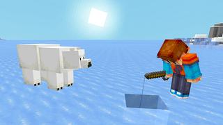 Screenshot of the Minecraft Bedrock Marketplace product Extreme Survival Ice Island created by Razzleberries.