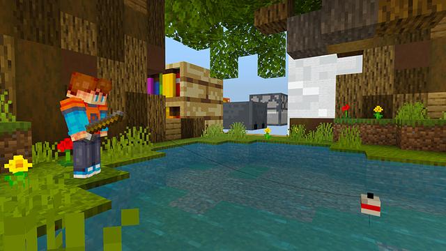 Screenshot of the Minecraft Bedrock Marketplace product Extreme Survival: Mega Blocks created by Razzleberries.