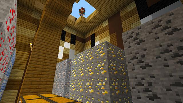 Screenshot of the Minecraft Bedrock Marketplace product Extreme Survival: Mega Blocks created by Razzleberries.