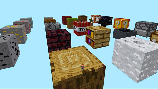 Screenshot of the Minecraft Bedrock Marketplace product Extreme Survival: Mega Blocks created by Razzleberries.