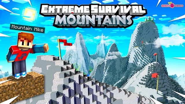 Thumbnail of the Minecraft Bedrock Marketplace product Extreme Survival Mountains created by Razzleberries.