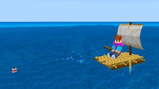 Screenshot of the Minecraft Bedrock Marketplace product Extreme Survival: Raft created by Razzleberries.
