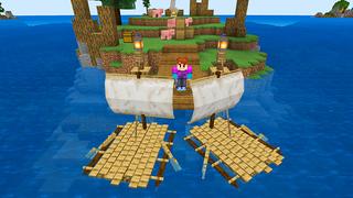 Screenshot of the Minecraft Bedrock Marketplace product Extreme Survival: Raft created by Razzleberries.
