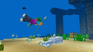 Screenshot of the Minecraft Bedrock Marketplace product Extreme Survival: Raft created by Razzleberries.