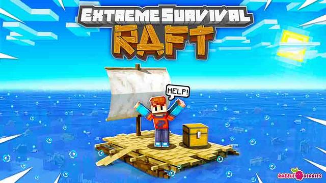 Thumbnail of the Minecraft Bedrock Marketplace product Extreme Survival: Raft created by Razzleberries.