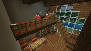 Screenshot of the Minecraft Bedrock Marketplace product Fantastic Cliffside House created by Razzleberries.
