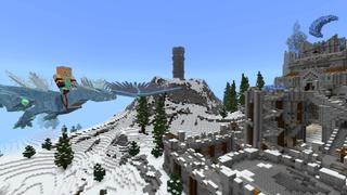 Screenshot of the Minecraft Bedrock Marketplace product Fantasy Spawns: Frozen Castle created by Razzleberries.