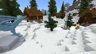 Screenshot of the Minecraft Bedrock Marketplace product Fantasy Spawns: Frozen Castle created by Razzleberries.