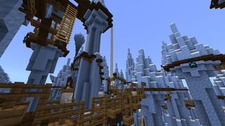 Screenshot of the Minecraft Bedrock Marketplace product Farms of Ice created by Razzleberries.
