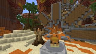 Screenshot of the Minecraft Bedrock Marketplace product Feed the Slime created by Razzleberries.