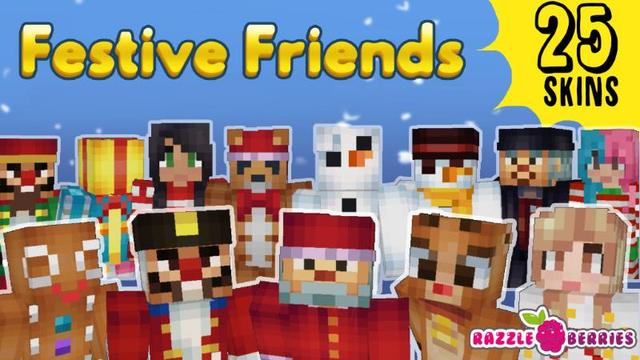 Thumbnail of the Minecraft Bedrock Marketplace product Festive Friends created by Razzleberries.