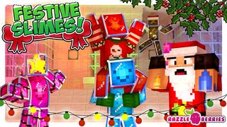 Thumbnail of the Minecraft Bedrock Marketplace product Festive Slimes created by Razzleberries.