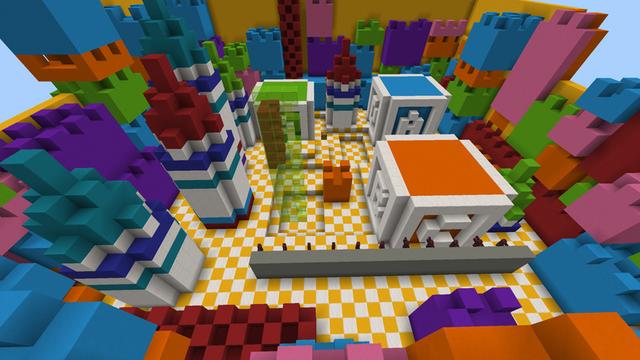 Screenshot of the Minecraft Bedrock Marketplace product Find the Button III created by Razzleberries.