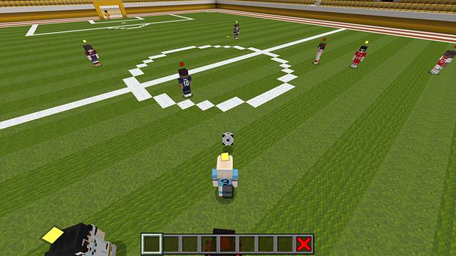 Screenshot of the Minecraft Bedrock Marketplace product Football Soccer created by Razzleberries.