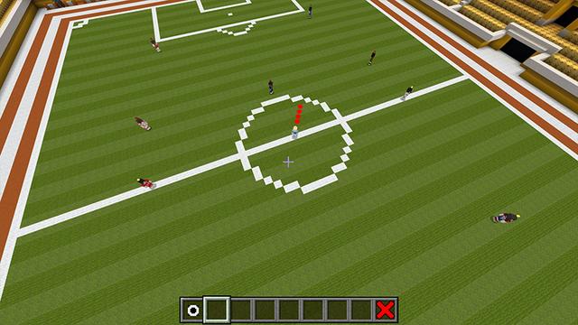 Screenshot of the Minecraft Bedrock Marketplace product Football Soccer created by Razzleberries.
