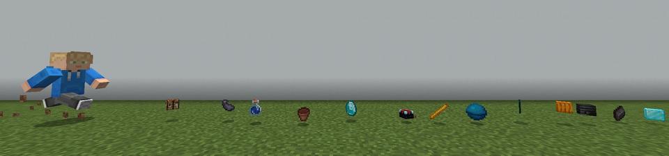 Panorama of the Minecraft Bedrock Marketplace product Force Items Challenge created by Razzleberries.