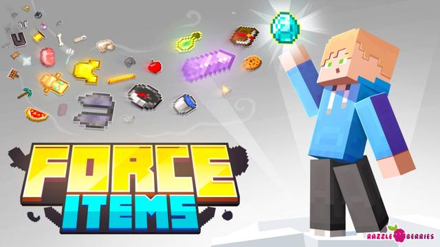 Thumbnail of the Minecraft Bedrock Marketplace product Force Items Challenge created by Razzleberries.