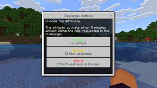 Screenshot of the Minecraft Bedrock Marketplace product Force Mobs Challenge created by Razzleberries.