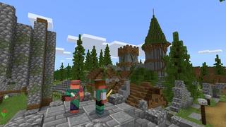 Screenshot of the Minecraft Bedrock Marketplace product Forgotten Village created by Razzleberries.