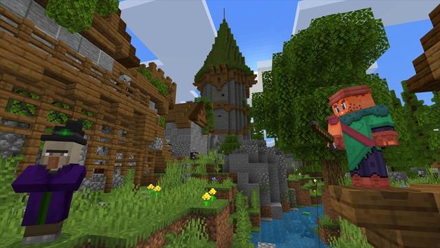 Screenshot of the Minecraft Bedrock Marketplace product Forgotten Village created by Razzleberries.