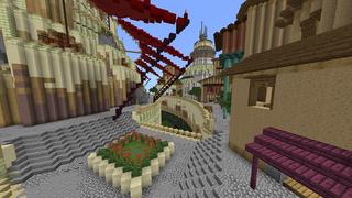 Screenshot of the Minecraft Bedrock Marketplace product Fortress up high created by Razzleberries.