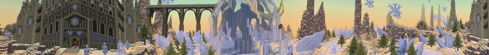 Panorama of the Minecraft Bedrock Marketplace product Frost Age created by Razzleberries.