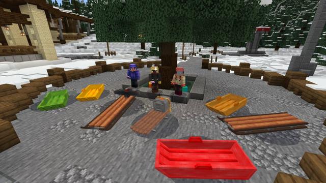 Screenshot of the Minecraft Bedrock Marketplace product Frosty Slopes created by Razzleberries.