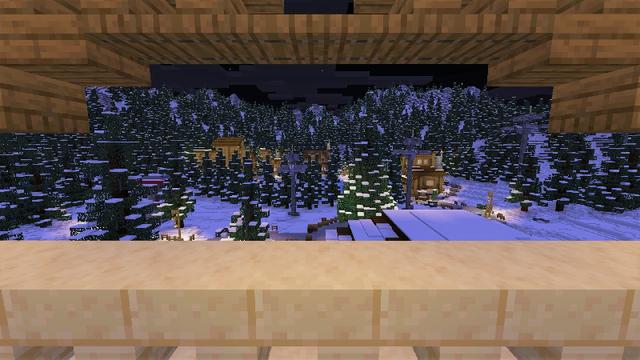 Screenshot of the Minecraft Bedrock Marketplace product Frosty Slopes created by Razzleberries.