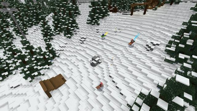 Screenshot of the Minecraft Bedrock Marketplace product Frosty Slopes created by Razzleberries.