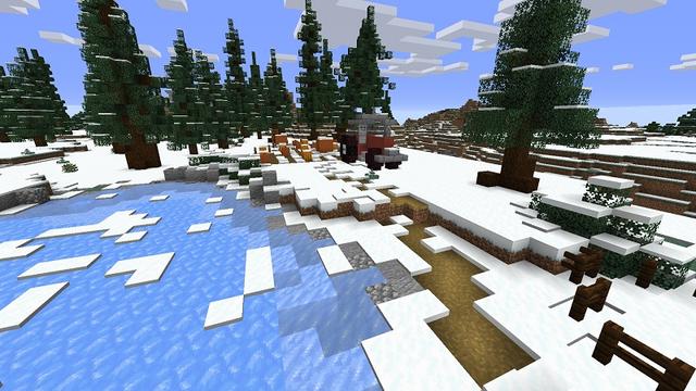Screenshot of the Minecraft Bedrock Marketplace product Frozen Falls created by Razzleberries.