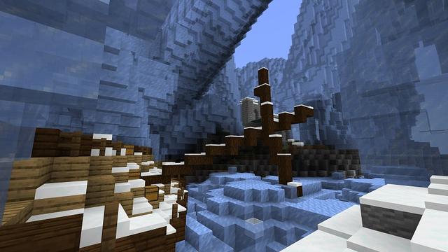 Screenshot of the Minecraft Bedrock Marketplace product Frozen in Time created by Razzleberries.