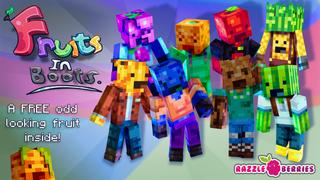 Thumbnail of the Minecraft Bedrock Marketplace product Fruits in Boots created by Razzleberries.