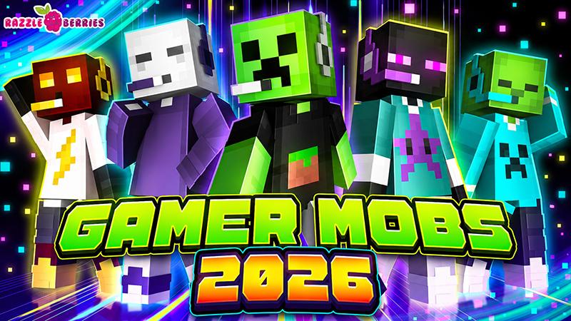 Thumbnail of the Minecraft Bedrock Marketplace product Gamer Mobs 2026 created by Razzleberries.