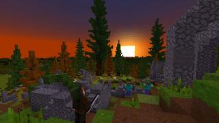 Screenshot of the Minecraft Bedrock Marketplace product Golden Arrow Valley created by Razzleberries.