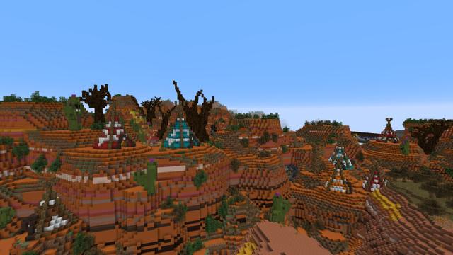 Screenshot of the Minecraft Bedrock Marketplace product Goldwagon Canyon created by Razzleberries.