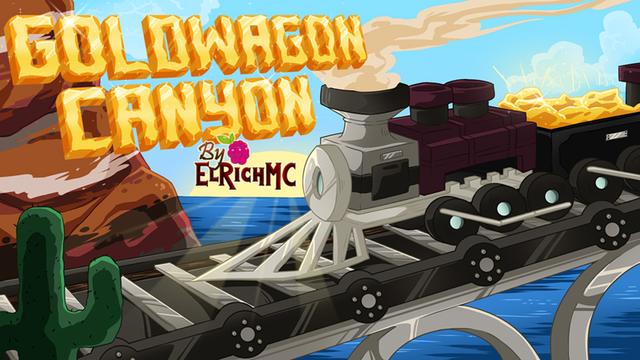 Thumbnail of the Minecraft Bedrock Marketplace product Goldwagon Canyon created by Razzleberries.