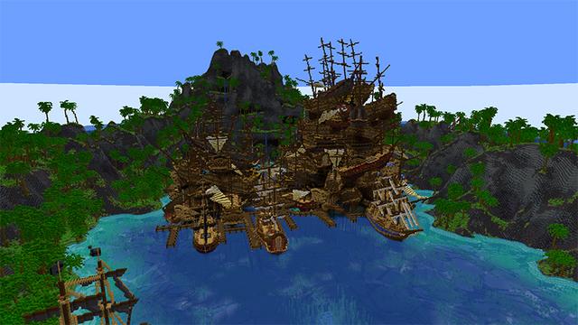 Screenshot of the Minecraft Bedrock Marketplace product Great Pirate Sea created by Razzleberries.