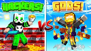 Thumbnail of the Minecraft Bedrock Marketplace product Hackers vs Gods! created by Razzleberries.