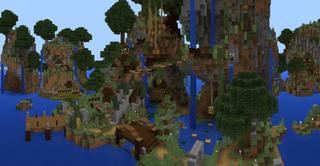 Panorama of the Minecraft Bedrock Marketplace product Halfling Burrows created by Razzleberries.