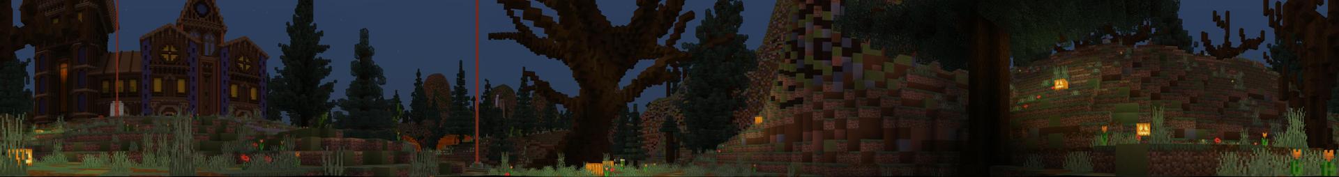 Panorama of the Minecraft Bedrock Marketplace product Halloween Special created by Razzleberries.
