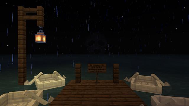 Screenshot of the Minecraft Bedrock Marketplace product Haunted Island created by Razzleberries.