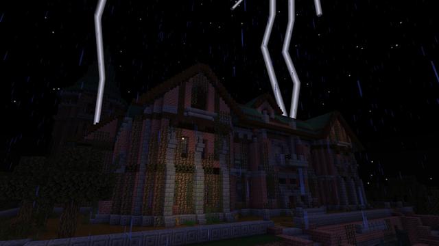 Screenshot of the Minecraft Bedrock Marketplace product Haunted Island created by Razzleberries.