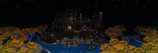 Panorama of the Minecraft Bedrock Marketplace product Haunted Manor created by Razzleberries.