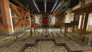 Screenshot of the Minecraft Bedrock Marketplace product Hidden Mountain Bunker created by Razzleberries.