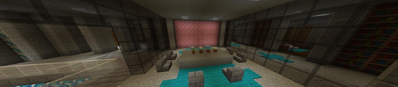 Panorama of the Minecraft Bedrock Marketplace product Hidden Underground Base created by Razzleberries.