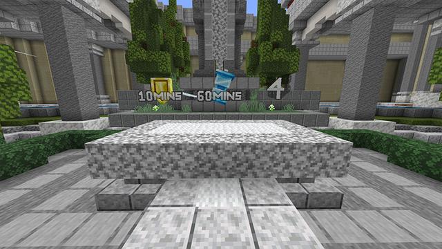 Screenshot of the Minecraft Bedrock Marketplace product Hide or Hunt by RyanNotBrian created by Razzleberries.