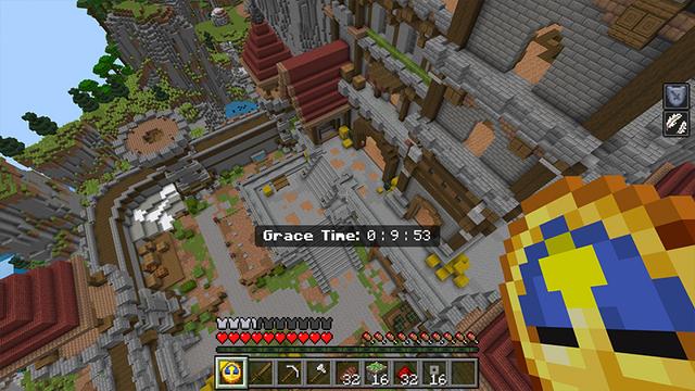 Screenshot of the Minecraft Bedrock Marketplace product Hide or Hunt by RyanNotBrian created by Razzleberries.